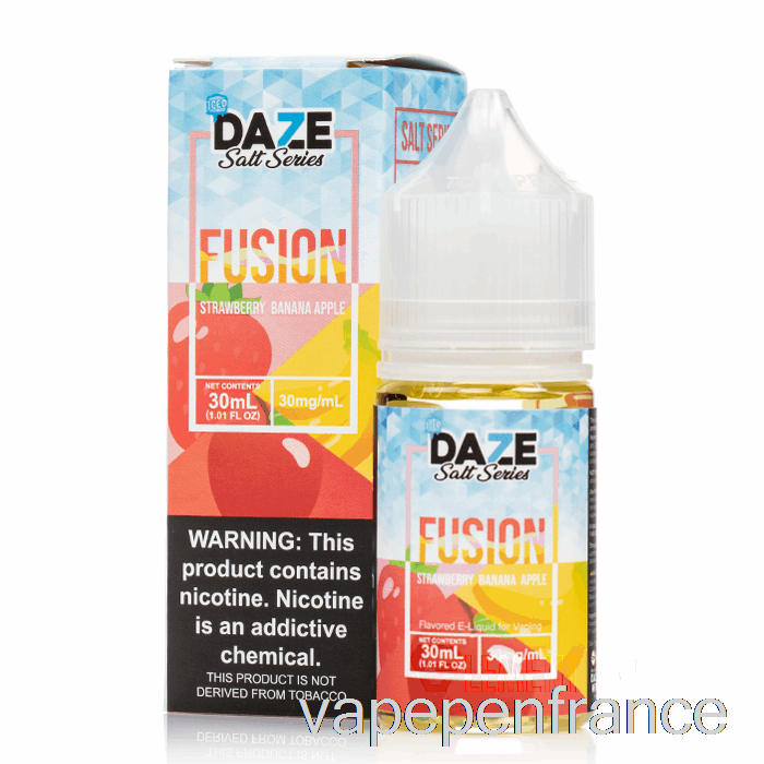 Pomme Banane Banane Glacée - 7 Sels De Fusion Daze - Stylo Vape 30 Ml 50 Mg